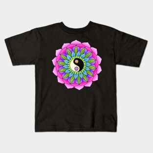 mandala Yin Yang Kids T-Shirt